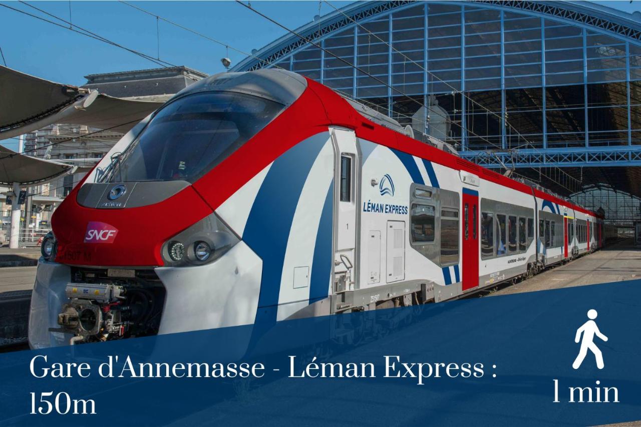Homey Lotus Centre / Proche Gare Avec Acces A Geneve Annemasse Dış mekan fotoğraf